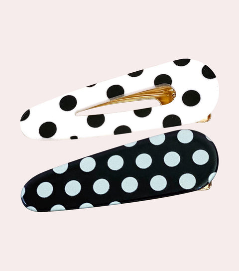 Polkadot Hair Clip Set