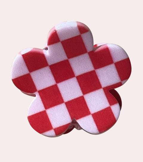 Mini Checkered Hair Claw Set
