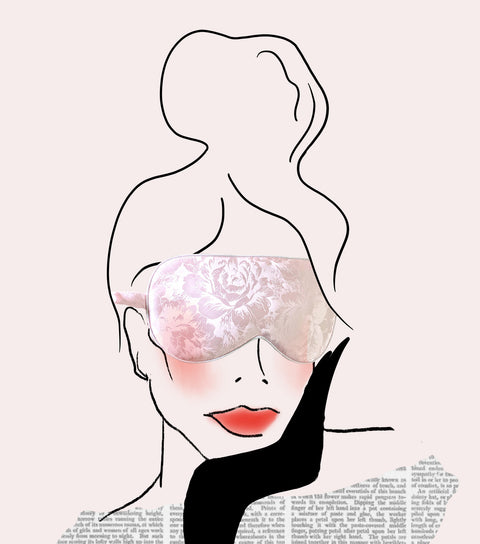 Rose Silk Eye Mask