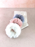 Cloud Scrunchie is designed with a premium fur material,suitable for all-day wear