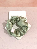 Sage Silk Scrunchie  silk material